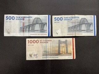 Dänemark Kronen Banknotensatz (3) LOT: 3105 029