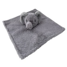Parents Choice Grey Elephant Security Blanket Lovey Polka Dot Satin