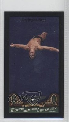 2011 Upper Deck Goodwin Champions Mini Black Magician Back 3/9 Greg Louganis 2z1