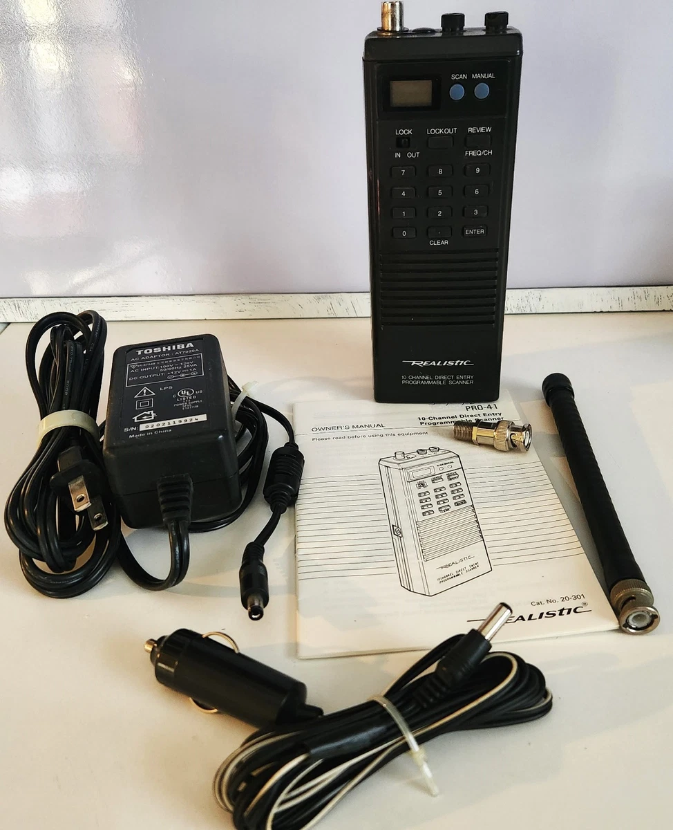 Scanner Radio Shack PRO-49 - 10 Canaux - Portable - Testé Et Fonctionnel