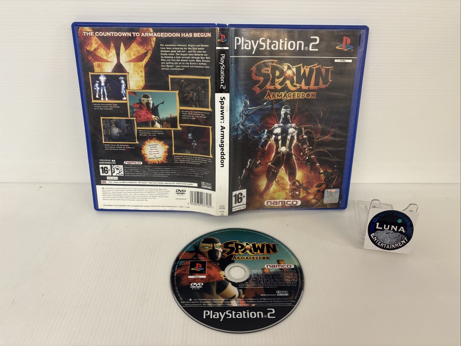 Spawn Armageddon - PS2 Sony Playstation 2 Namco Video Game - No Manual