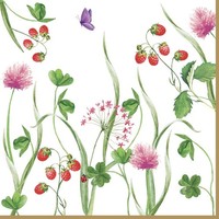 20Er Pack Servietten En Plein Air FrüHlingswiese 33X33Cm Weiß Bunt Easy Life