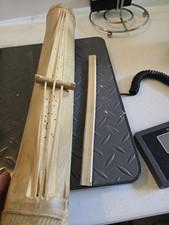 Handmade Bamboo Tube Zither 15" Folk Instrument Primitive Tribal Decor Jamaica