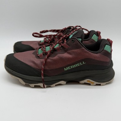 Merrell Shoes Womens Size 9 Red Burgundy Moab Speed Hiking