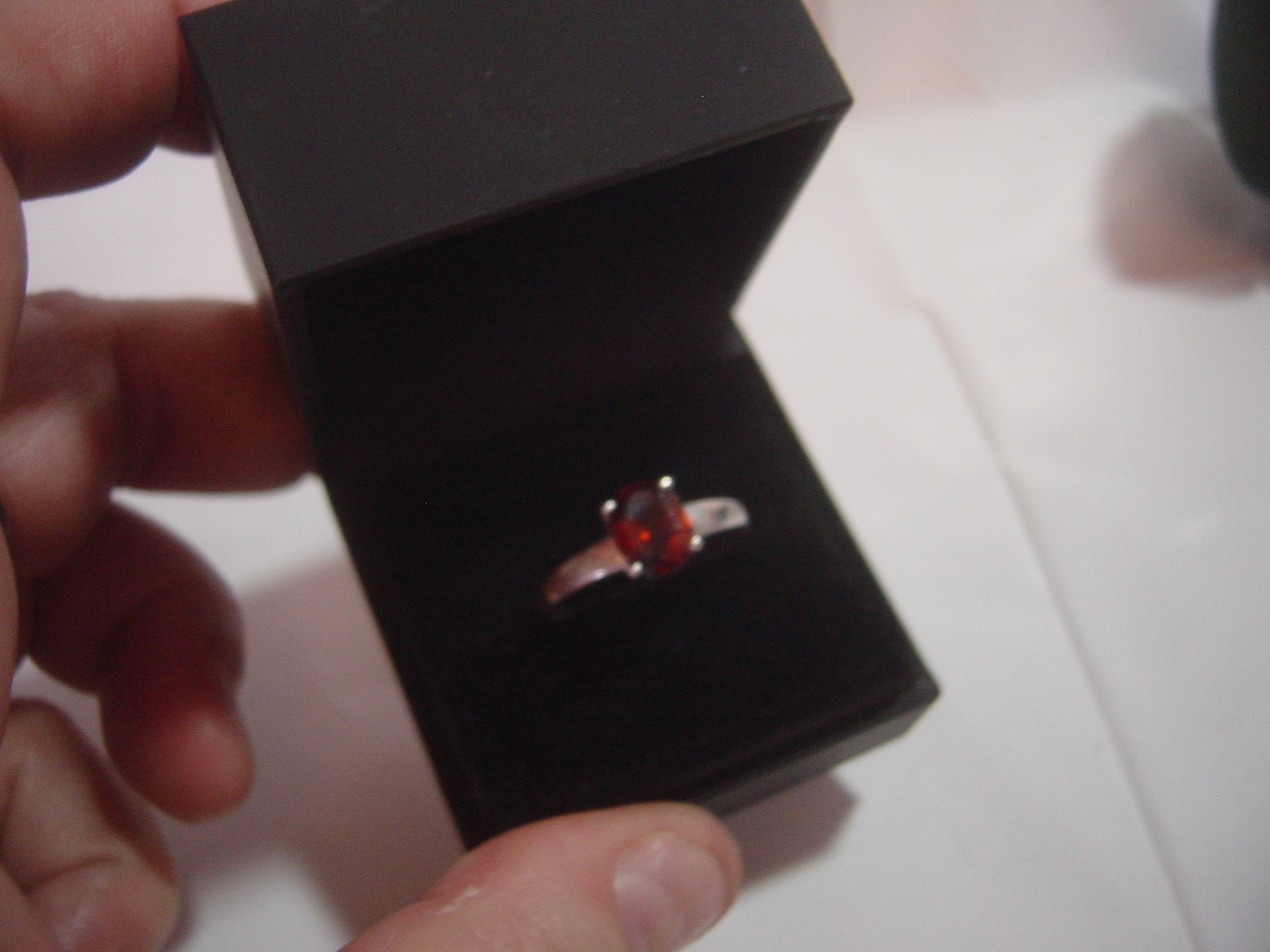 superb Solid Silver chunky large Ring-natural blo… - image 2