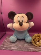 Disney Babies Mickey Mouse Plush in Blue Sleeper SO SOFT   