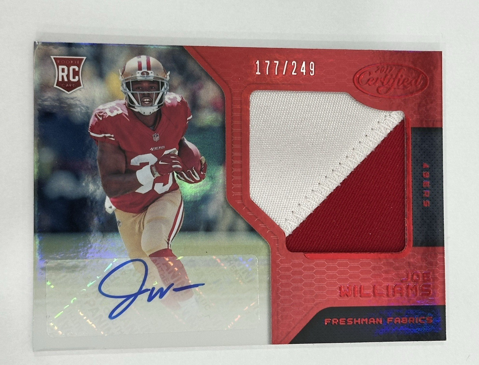 Joe Williams Panini Certified #234 Mirror Red
