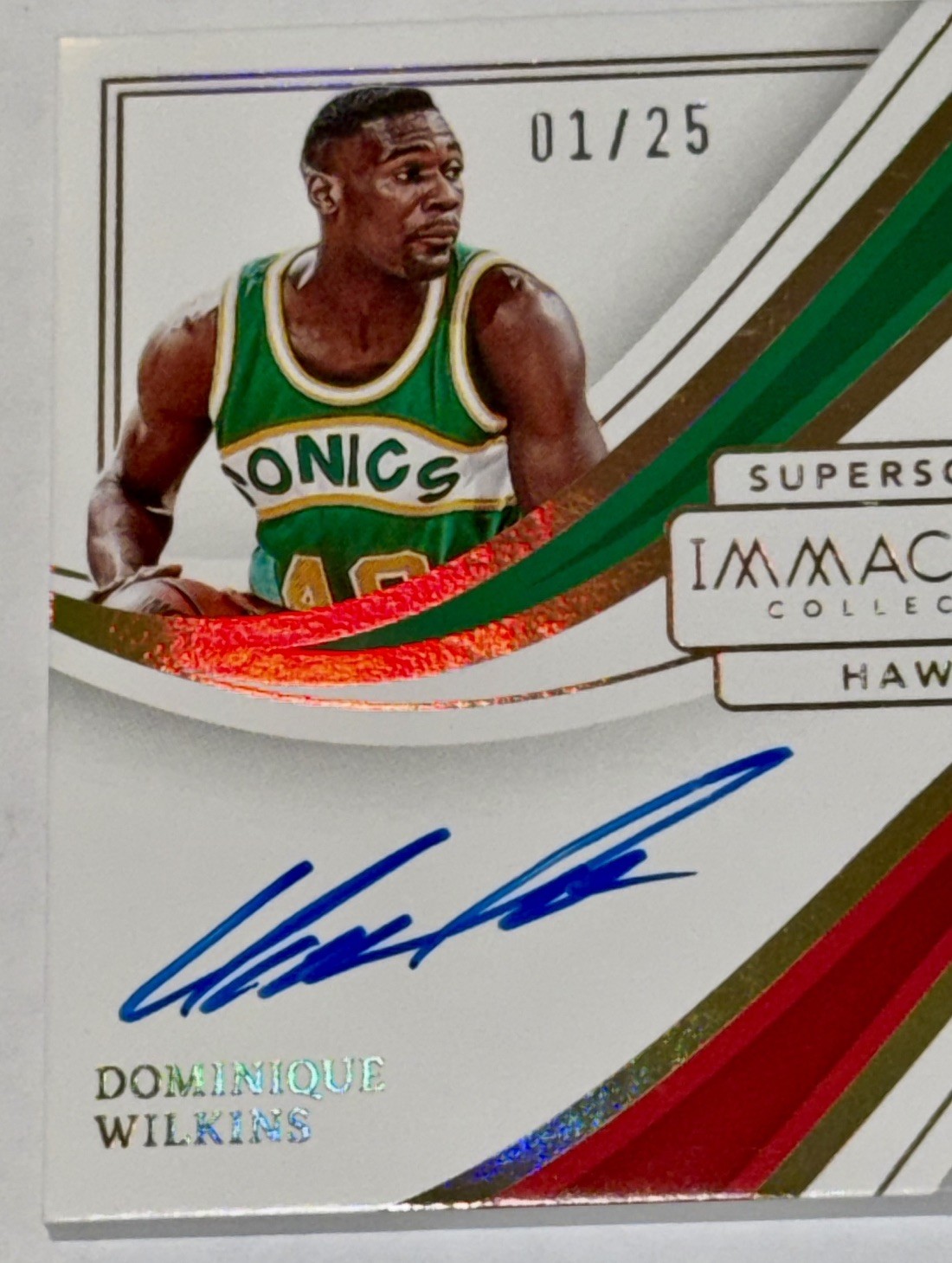 Shawn Kemp Dominique 2022-23 Panini Immaculate Dual ON CARD Auto /25! # 1/25! view 2