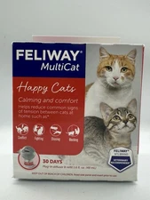 Feliway 30 Day Multicat Diffuser Plug-in Starter Kit Refill 48mL