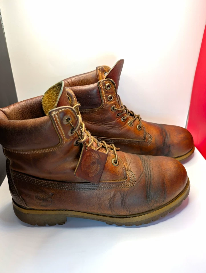 Timberland 6 Inch Premium Boots Mens UK 10.5 W Tan Nubuck Leather 10061, photo 1 of 5