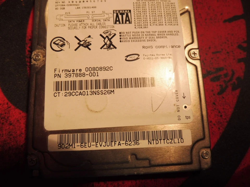 gebrauchte Festplatte  FUJITSU voll funktionstüchtig TOP OK läuft einwandfrei - Bild 3 von 4