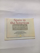 Vtg Brochure with Illustrations Spain in The Americas National Geographic 1992