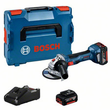 Smerigliatrice Angolare a Batteria Bosch GWS 18V-7 con 2 Batterie 4.0Ah e Carica