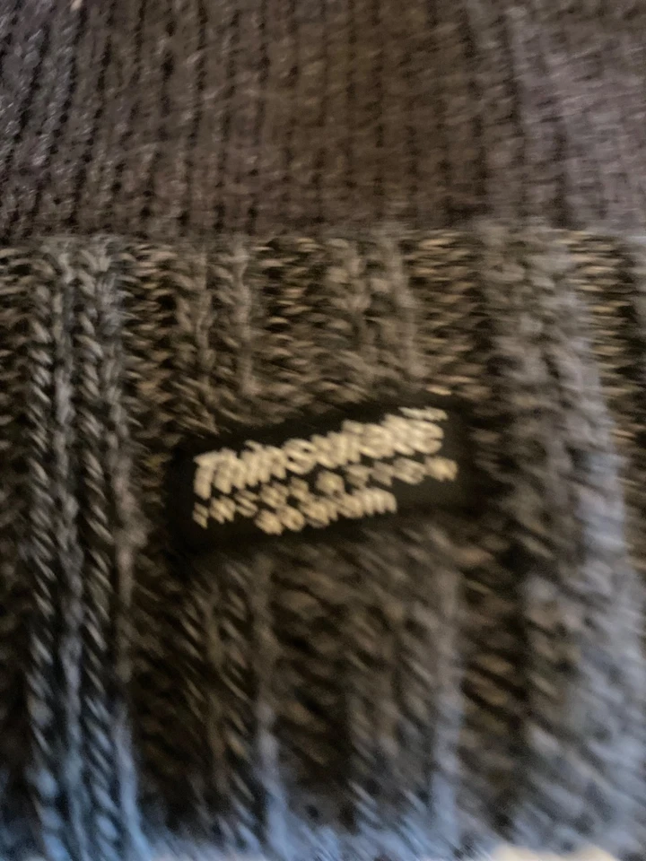 Medias de punto gris Thinsulate gorra de esquí talla única forrada de lana Foto 2 de 4