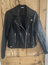Biker Jacket Black Red Herring