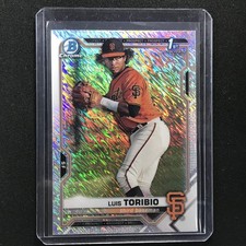 2021 Bowman Chrome LUIS TORIBIO Prospect 1st Bowman Shimmer #228
