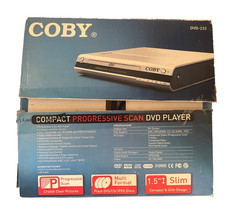 New COBY DVD-233 Progressive Scan DVD Player Original Box / tested working