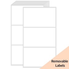 Removable Colored Labels Stickers, 3X5 Inch Removable Large Label Stickers