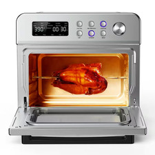 23.2Qt. Stainless Steel 13-In-1 Countertop Air Fryer Toaster Oven with Rotisseri