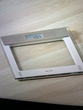 Taylor Digital Glass Talking Bathroom Scale w/ Gray Accents Clear Up To 330 lbs