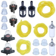 4 Sizes Fuel Line Primer Bulb Kit For Poulan Craftsman Stihl Fuel Filter Trimmer