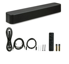 onn 20 Inch Bluetooth 2.0 Channel Soundbar with Multi-Color LED Lighting, Black