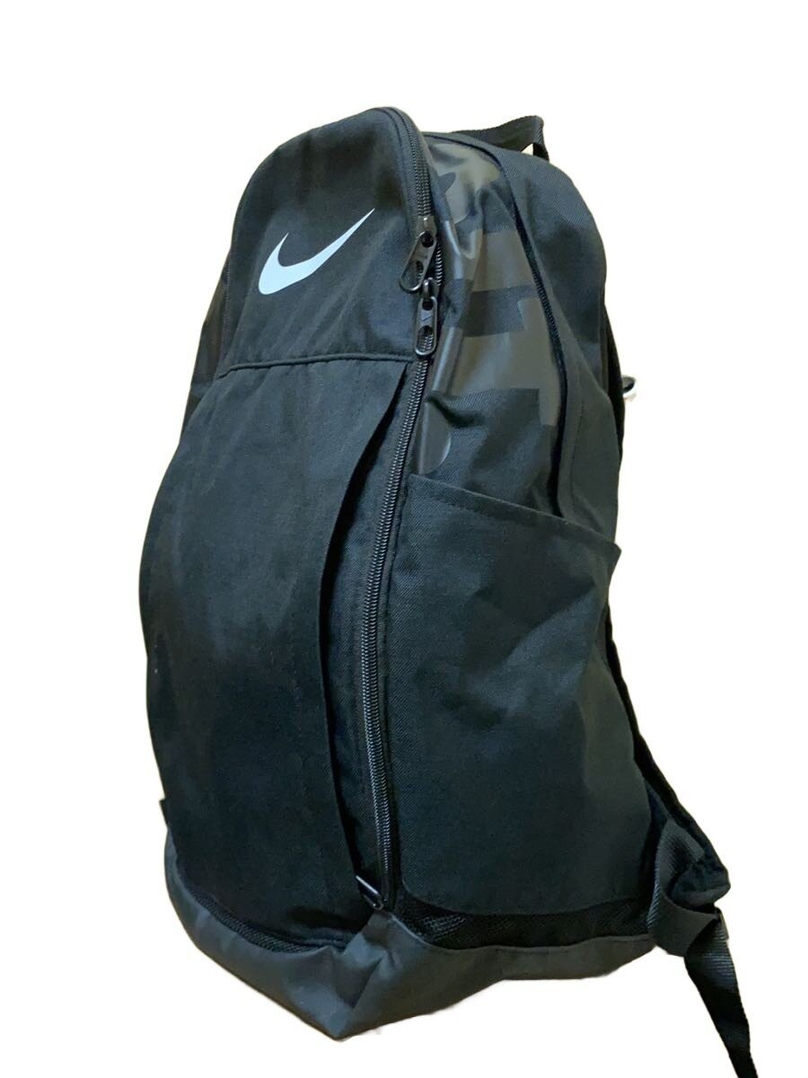 NIKE Backpack, Polyester, Black, Printed, CK0941 - image 2