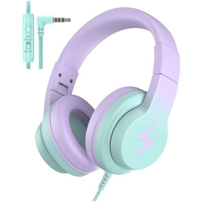 Over Ear Headphones for Learning, Purple