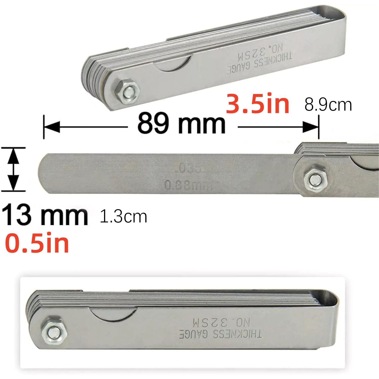 10/12/14/16mm Spark Plug Adjuster Tool, 32-Blade Magnetic Kit for Car Motorcycle