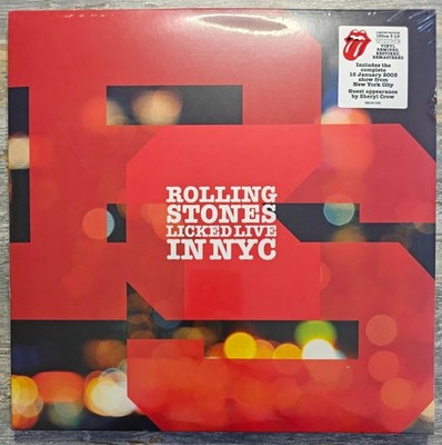   SEALED Rolling Stones Licked Live In NYC   3LP White Vinyl 180g Ltd
