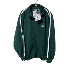 Sanrio Hangyodon Green Track Jacket with White Lines Lounge Wear NWT