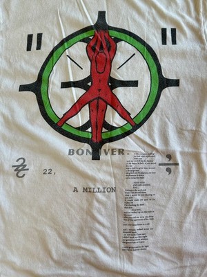 Bon Iver - Graphic Concert T-shirt - 22, A Million - Size Men s Small - EUC