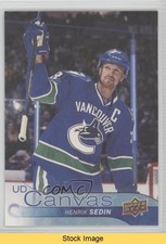 2016-17 Upper Deck UD Canvas Henrik Sedin #C200 HOF READ fv4