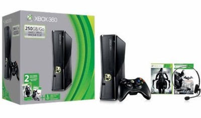 Microsoft Xbox 360 S 250GB Console Darksiders 2 Batman Bundle Very Good 5Z