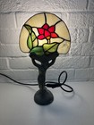 Vintage Tiffany Style Bedside Lamp Stained Glass Damaged British Home Store BHS