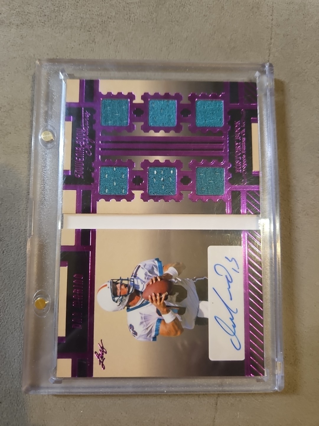 2023 LEAF HISTORY BOOK DAN MARINO SOUVENIR 6 GAME USED JERSEY AUTO BOOKLET 9/10 view 1