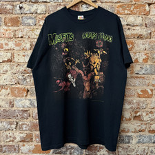 Vintage 2005 Misfits Wolf  s Blood T-Shirt Black Punk Rock Music S-5XL