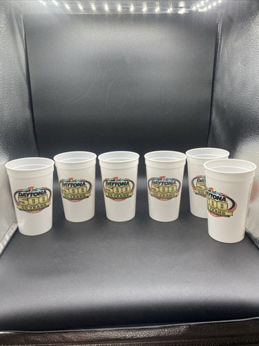 (6) NASCAR Daytona 500 50 Years The Great American Race Coca Cola Cups