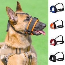 Drinkable Dog Muzzle with Nylon Webbing for Medium Large Breed Training Control