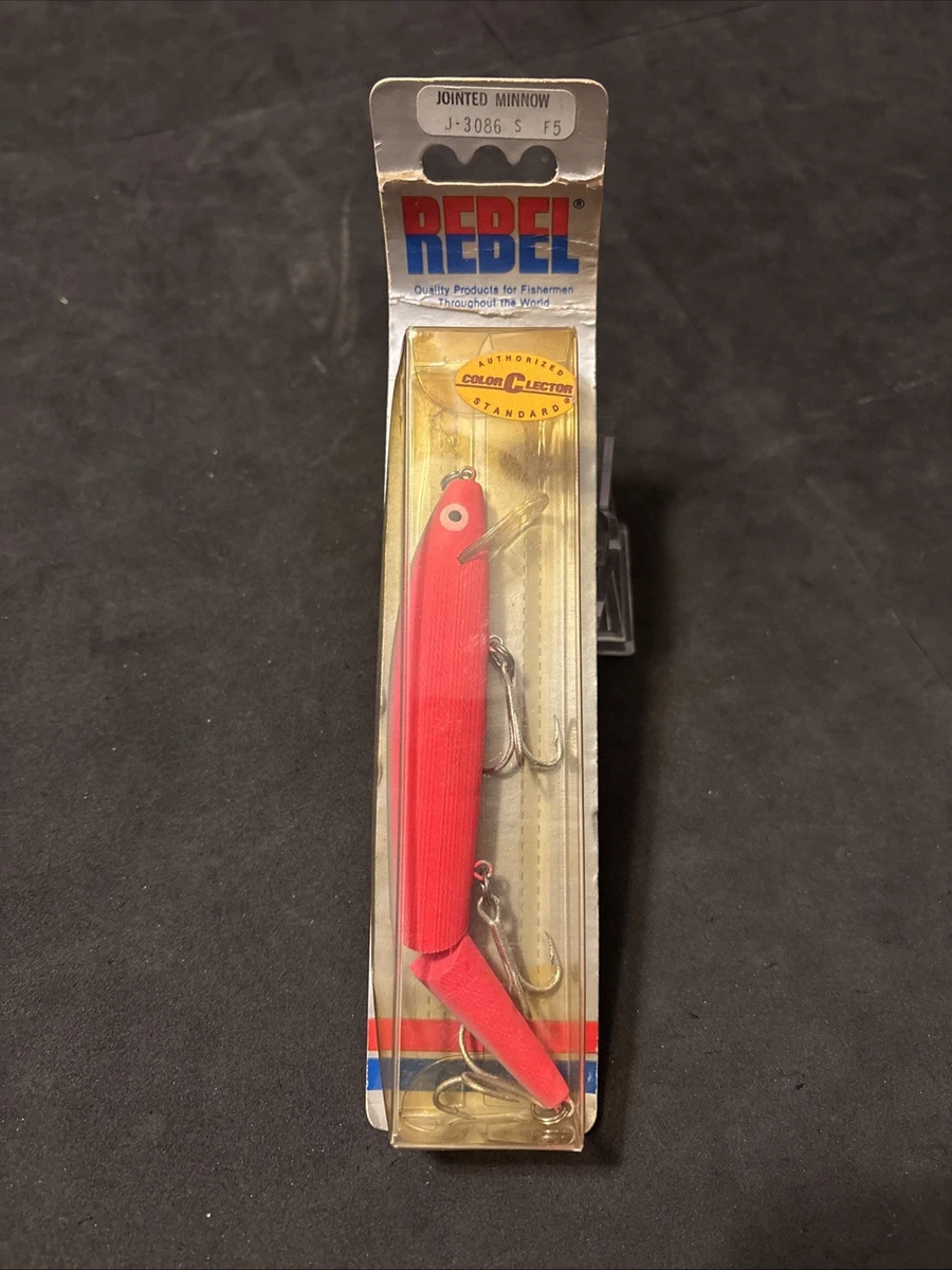 Leurre vintage Rebel flottant Minnow ultra léger taille 1-1/2 couleur