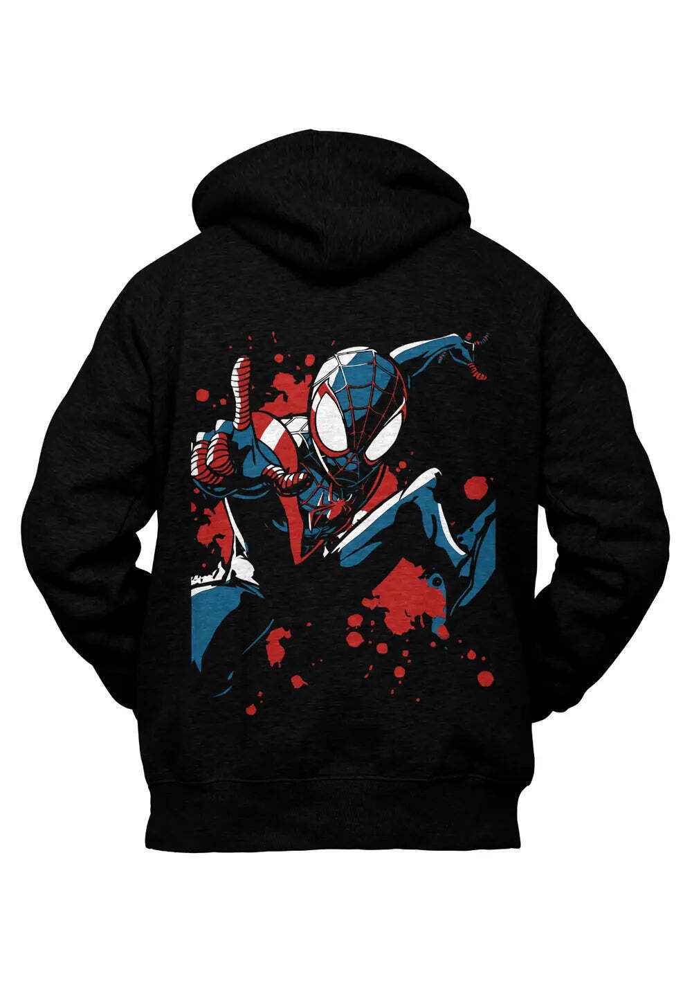 Felpa con Cappuccio Spiderman Supereroi Marvel Retro Uomo Donna Bambini Ragazzi