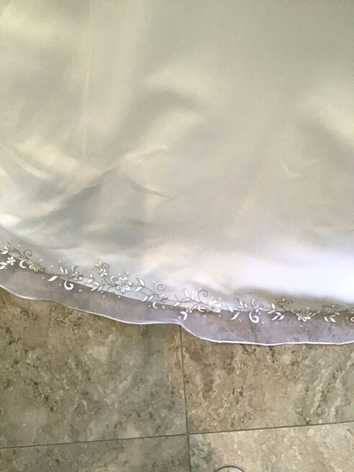 JASMINE NUEVO Vestido de Novia Vestido de Novia Blanco Bordado Organza 12 Foto 4 de 4