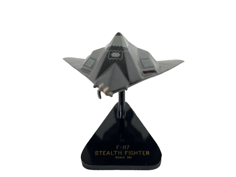 F-117 Stealth Fighter Jet Modelo Escala 1/50 Pantalla Negra Coleccionable Foto 3 de 4