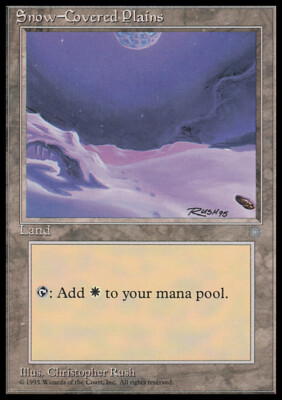 MTG Magic the Gathering Snow-Covered Plains (367/383) Ice Age MP