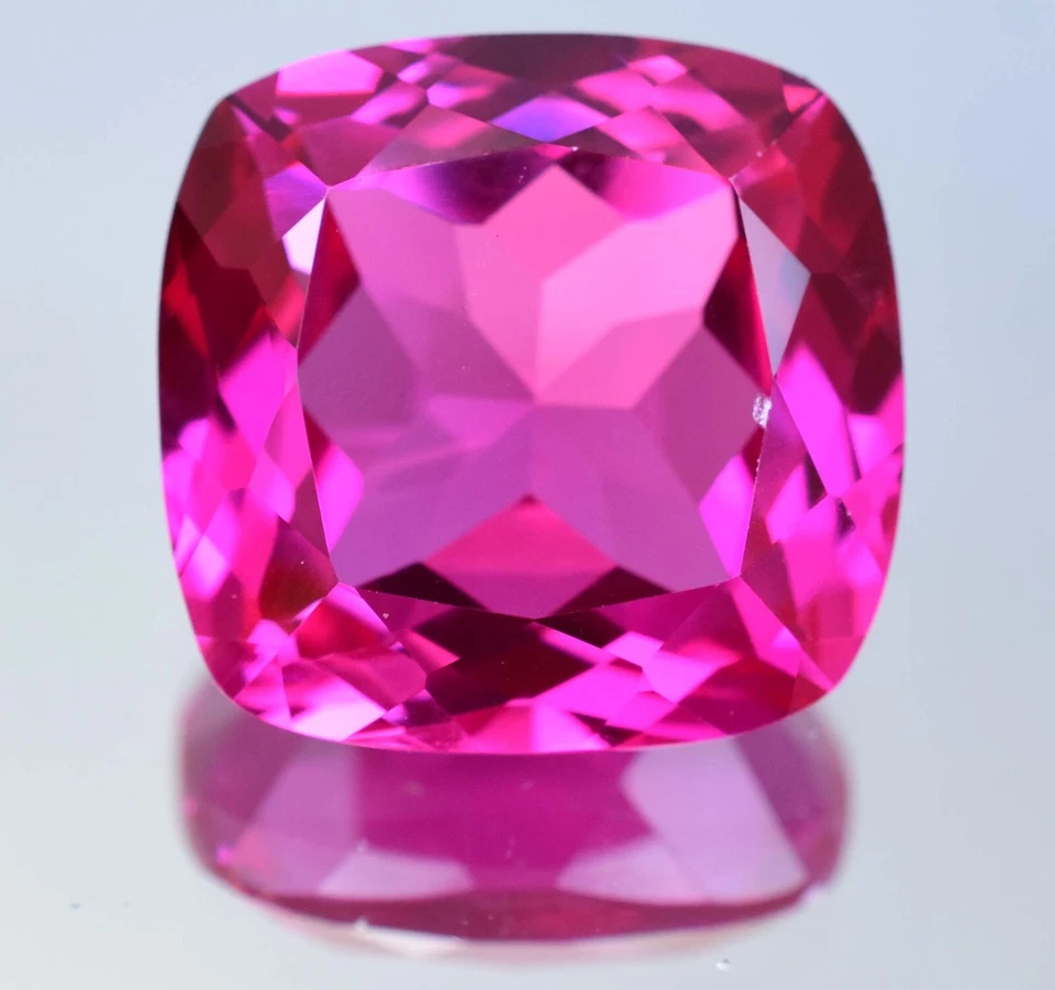 Impecable Natural Mogok Rosa Rubí 63.60 Ct Forma Cojín Piedra Preciosa Certificada Foto 3 de 4