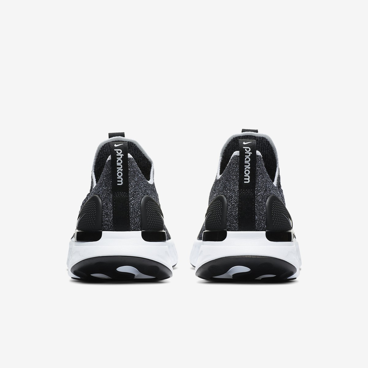 Nike React Phantom Run Flyknit 2 Black/White Grey Mens Nike React Phantom Run Flyknit 2 Black/White Grey Mens