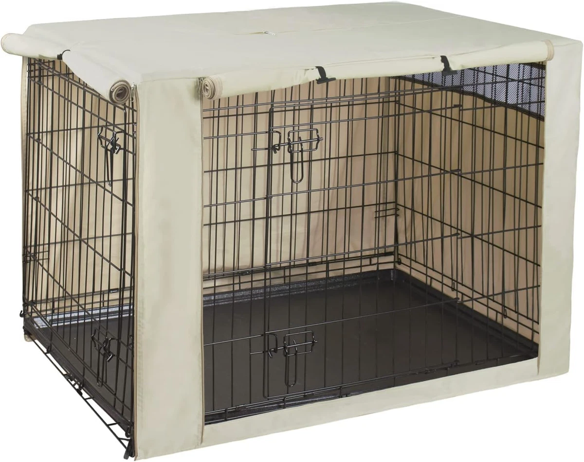 Covering dog kennel with blanket sale
