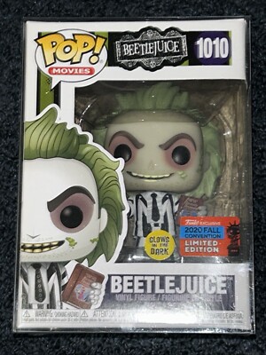 Funko POP! Beetlejuice #1010 Glow In The Dark Comic Con 2020 Exclusive Vinyl Fig