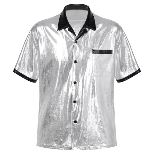Unisex Chef Jacket Restaurant Kitchen Cook Short Sleeves Work Uniform with Hat - Picture 46 of 49