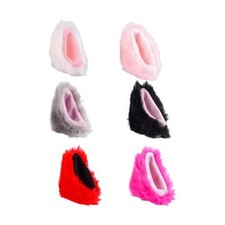Plush Ear Decor Motorbike Helmet Accessories for Snowboarding, Skiing, Biking